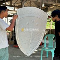 Galeri David Copper Craft Produksi Logo Bahan Kuningan