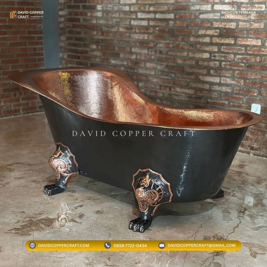 Produk David Copper Craft Bathtub Tembaga Handmade Karya David Copper Craft